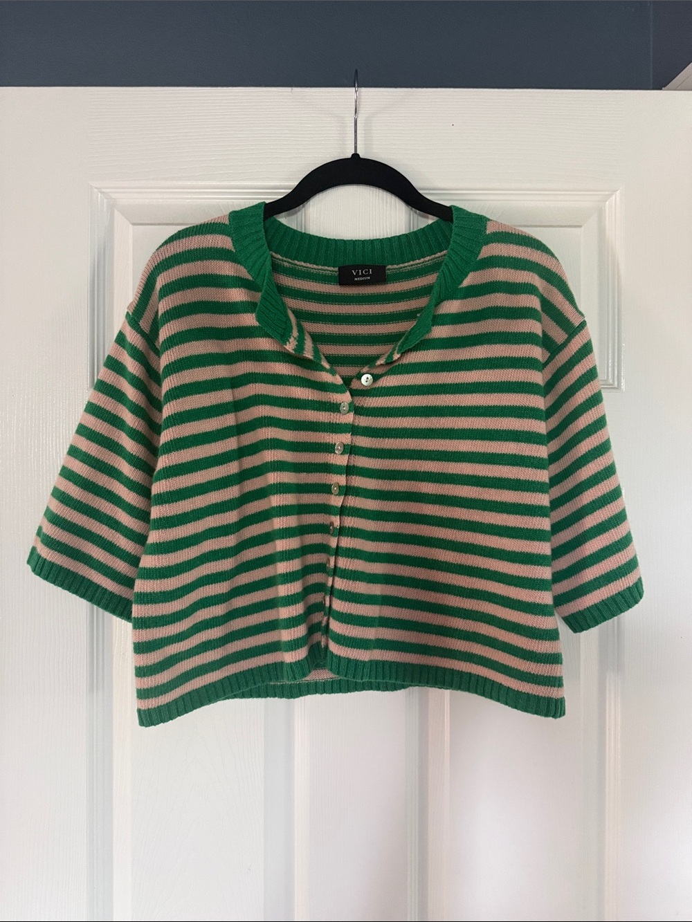 NWOT core society stripped knit cardigan vici